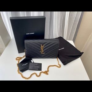 YSL ENVELOPE CHAIN WALLET